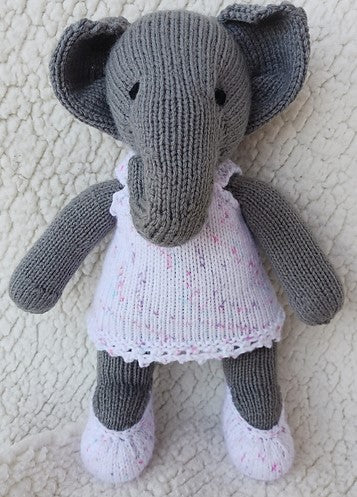 Delphine the Knitted Elephant